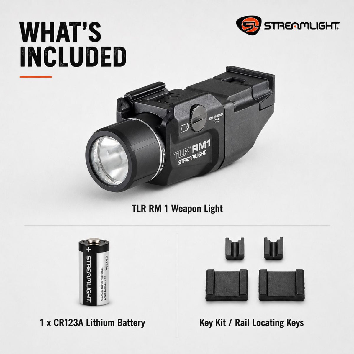 Streamlight TLR RM 1 weapon light with an optional remote pressure switch