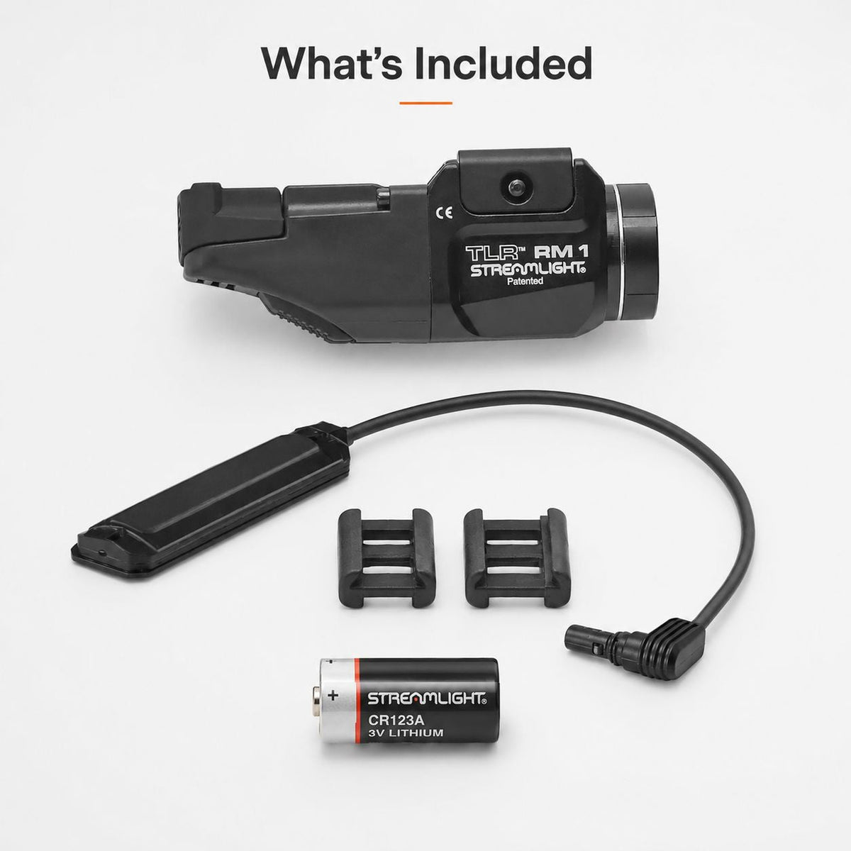 Streamlight TLR RM 1 weapon light system reaching 210 metres from a single CR123A cell