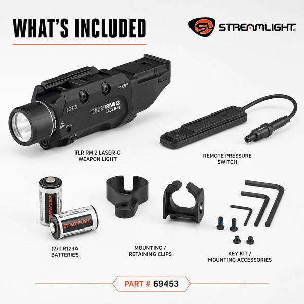Streamlight TLR RM 2 Laser-G System Weapon Light 1000 Lumens Green Laser – 69453