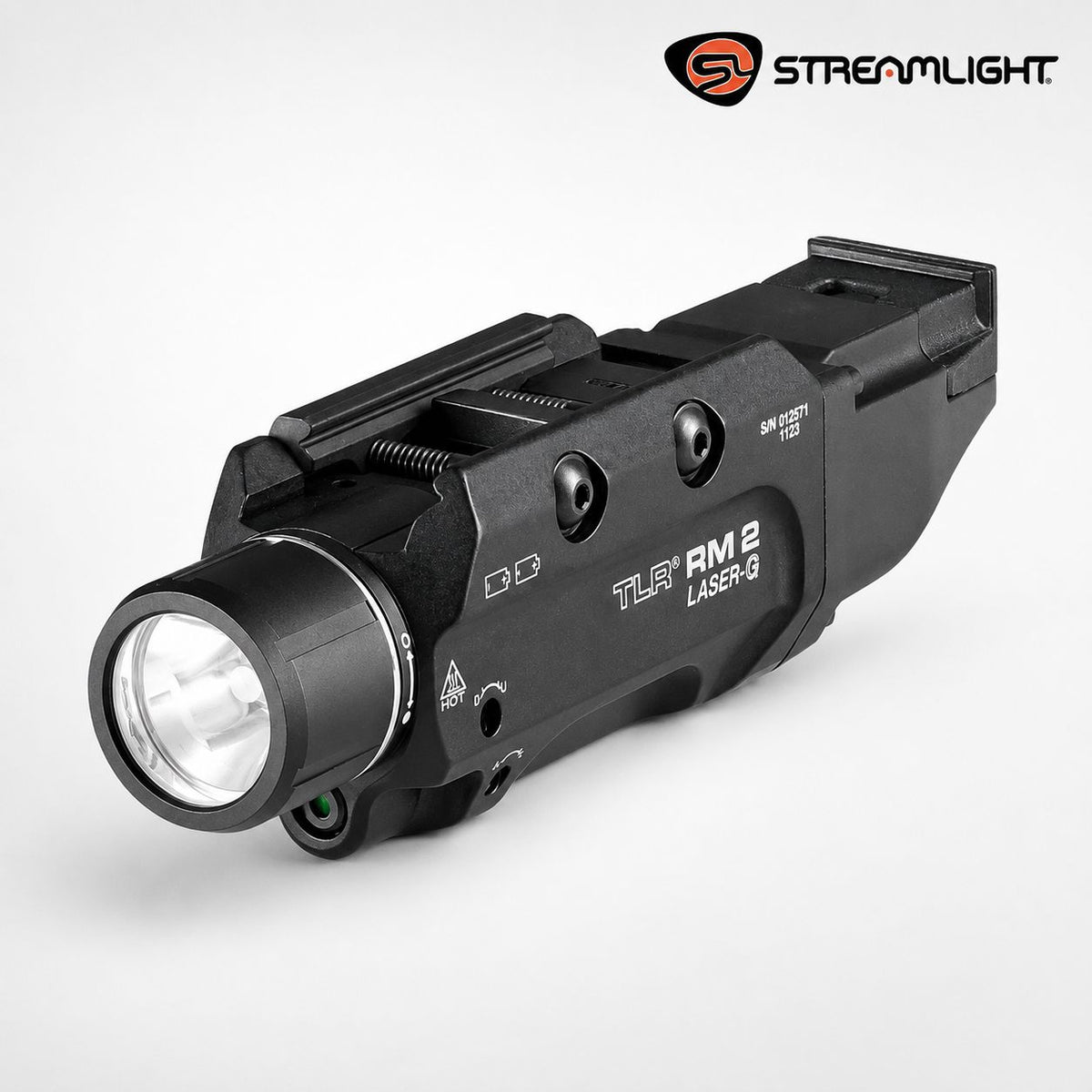 Streamlight TLR RM 2 Laser-G weapon light system throwing 22,000 candela to 297 metres