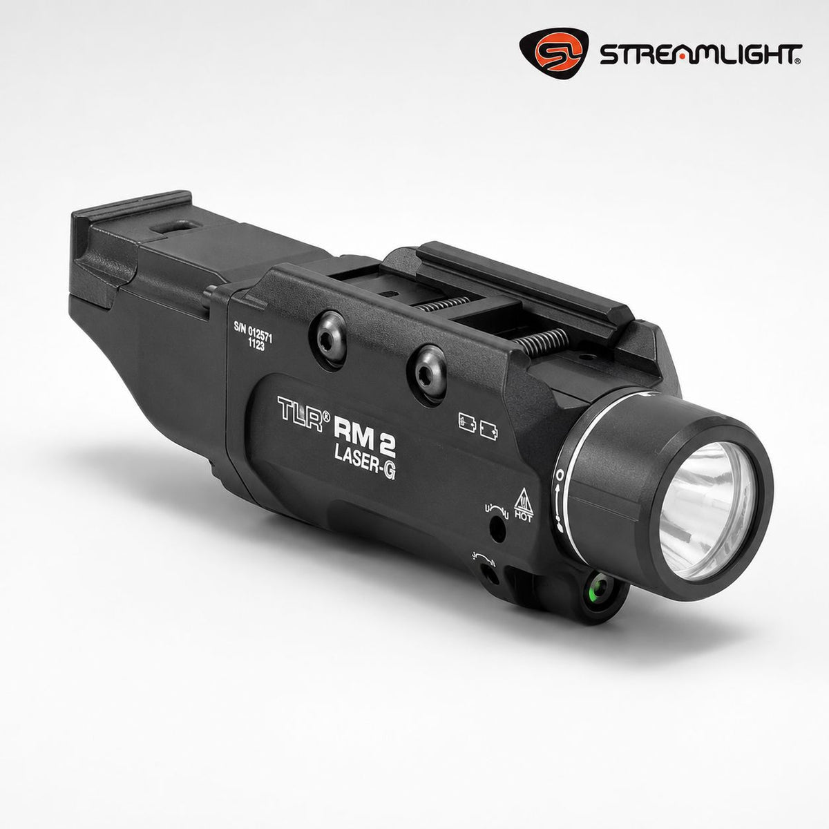 Streamlight TLR RM 2 Laser-G weapon light system including a remote pressure switch