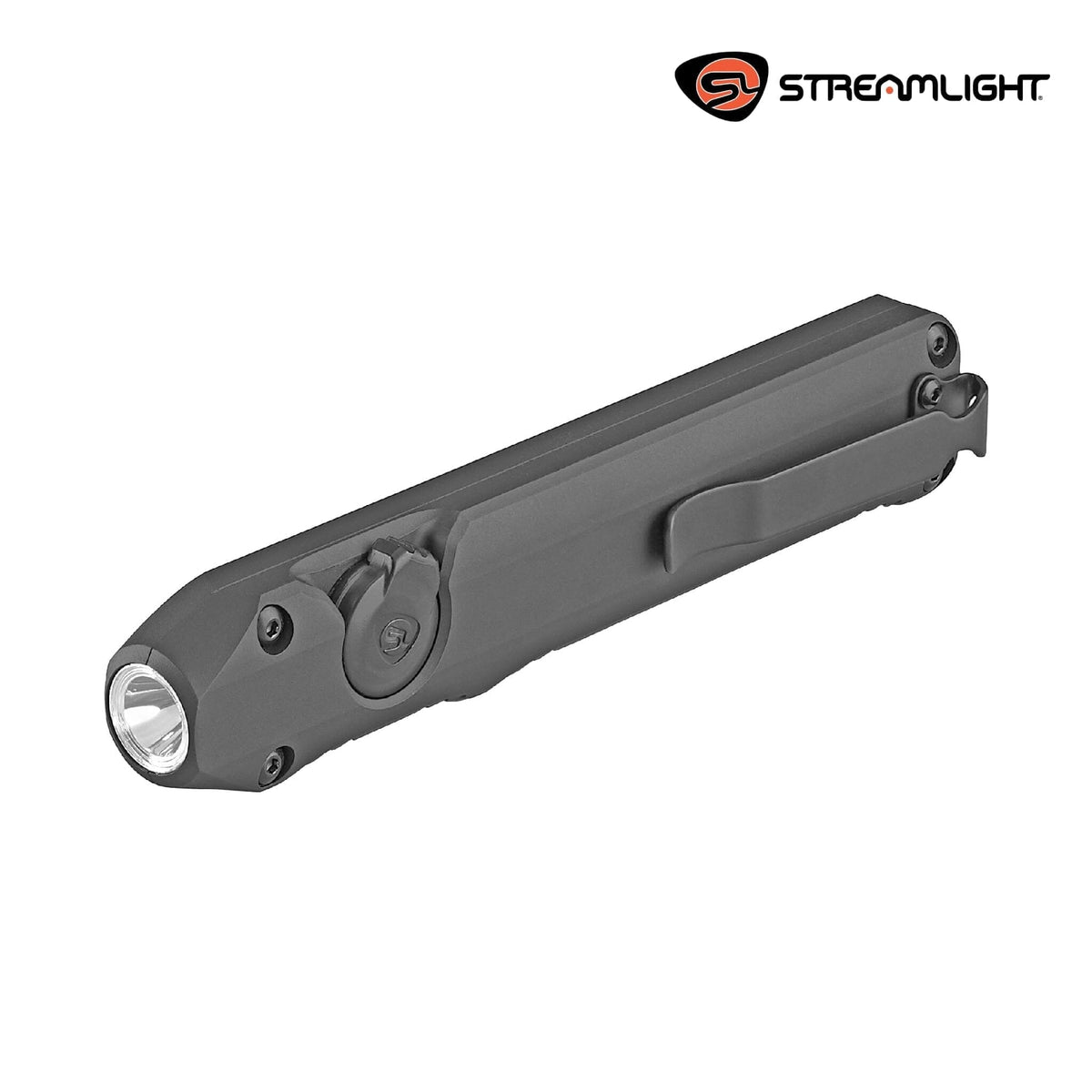 Streamlight Wedge EDC flashlight in black charging over USB-C in a slim 3.30 oz body