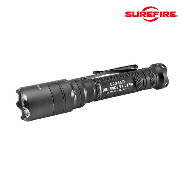 SureFire E2D Defender Ultra tactical flashlight producing 1000 lumens on high