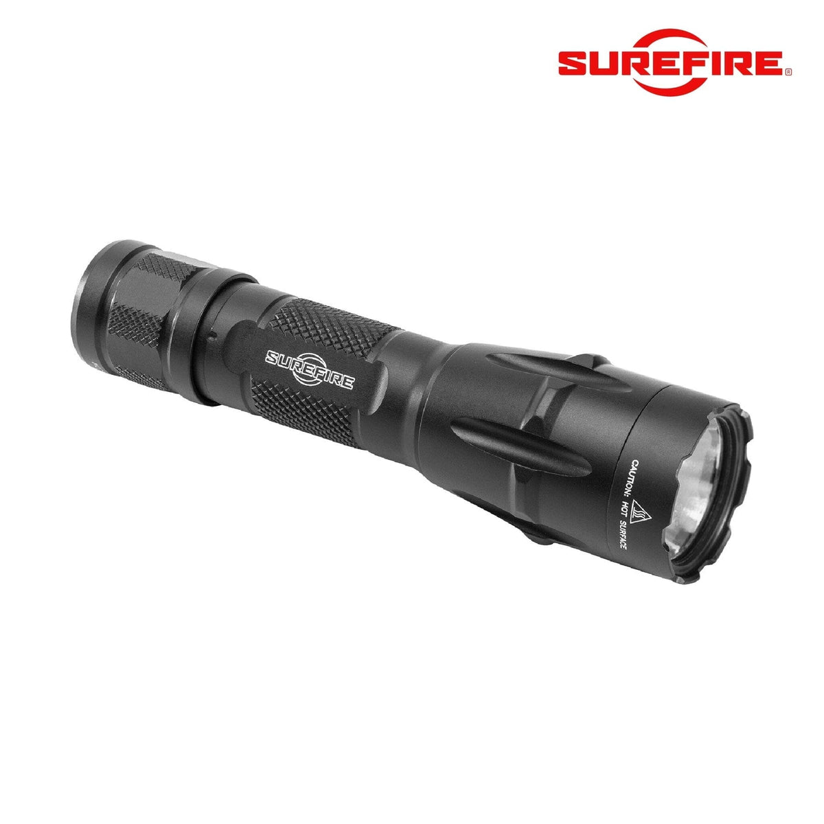 SureFire Fury Dual Fuel tactical flashlight running on CR123A or a rechargeable 18650 cell