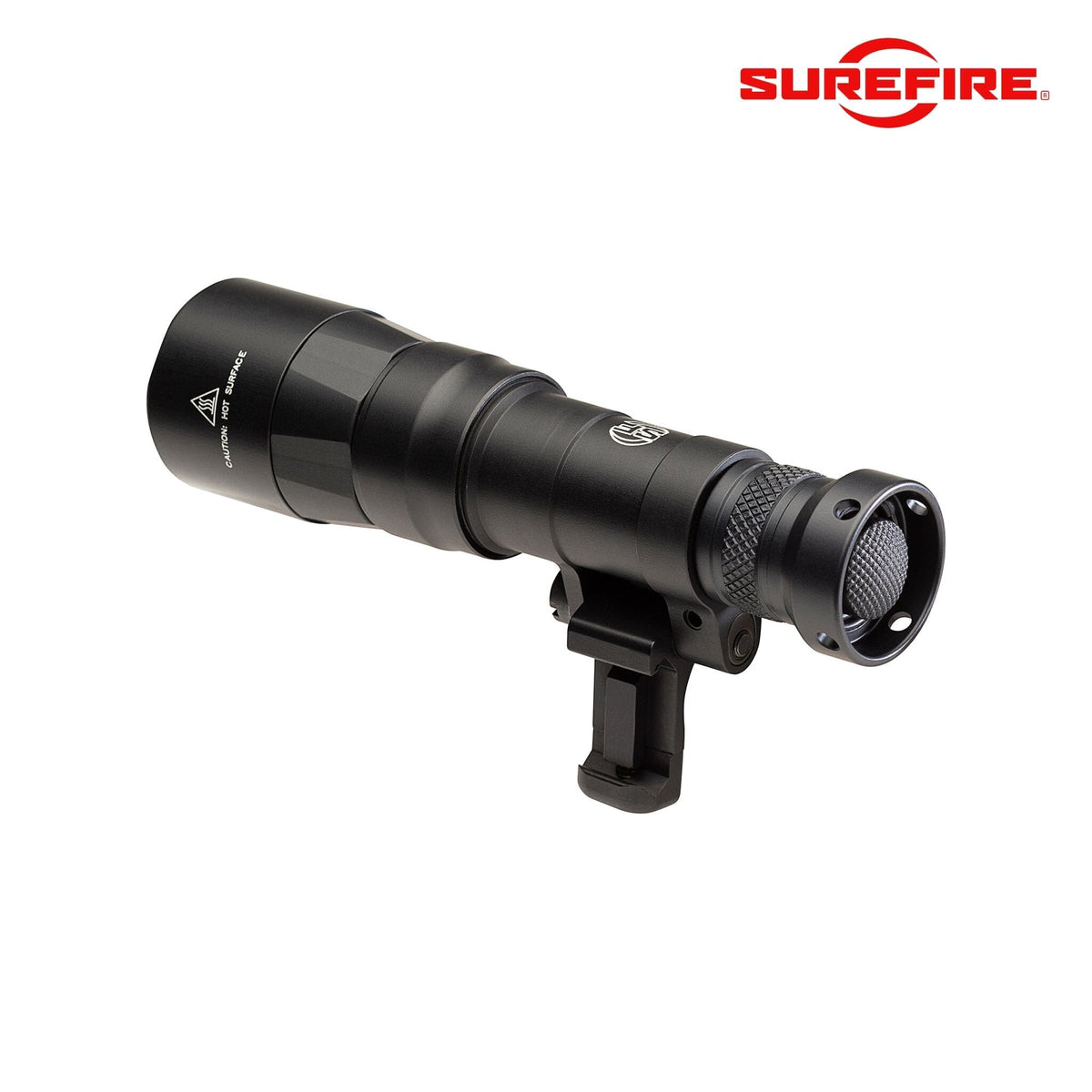 SureFire M340DFT Mini Scout Light Pro Turbo weapon light on a low-profile Picatinny mount for carbines