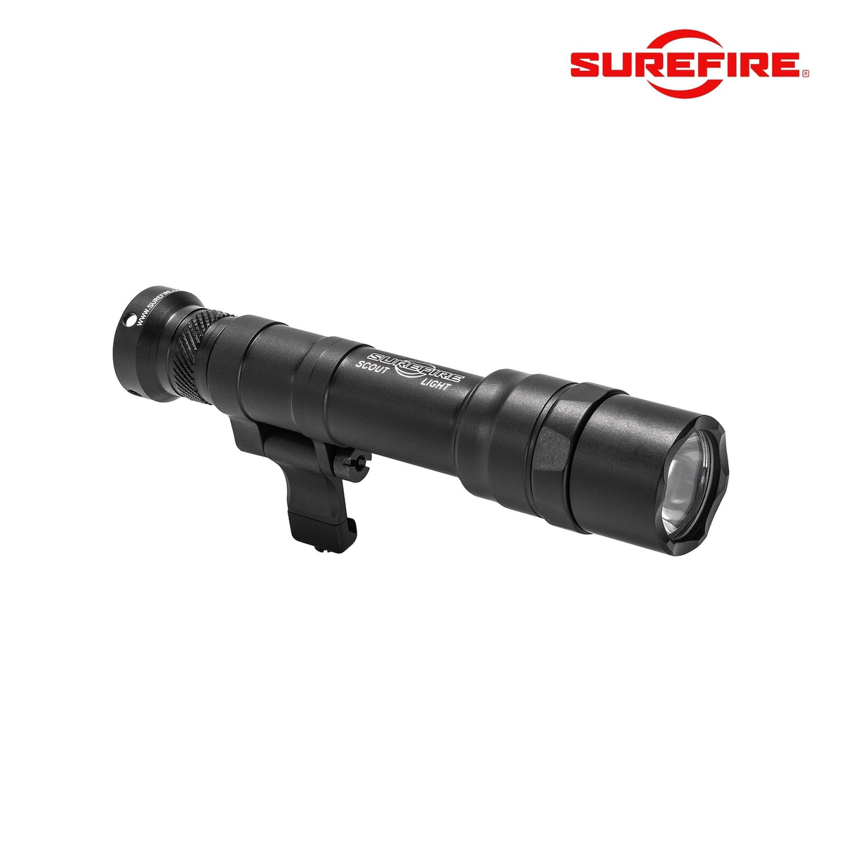 SureFire M640DF Scout Light Pro weapon light supplied with a low-profile Picatinny rail mount for carbines