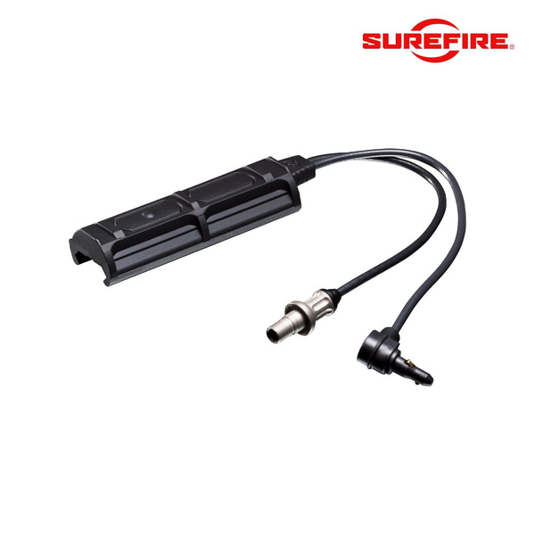 SureFire SR07-D-IT Scout Light remote dual switch in black with a momentary pad and constant-on button