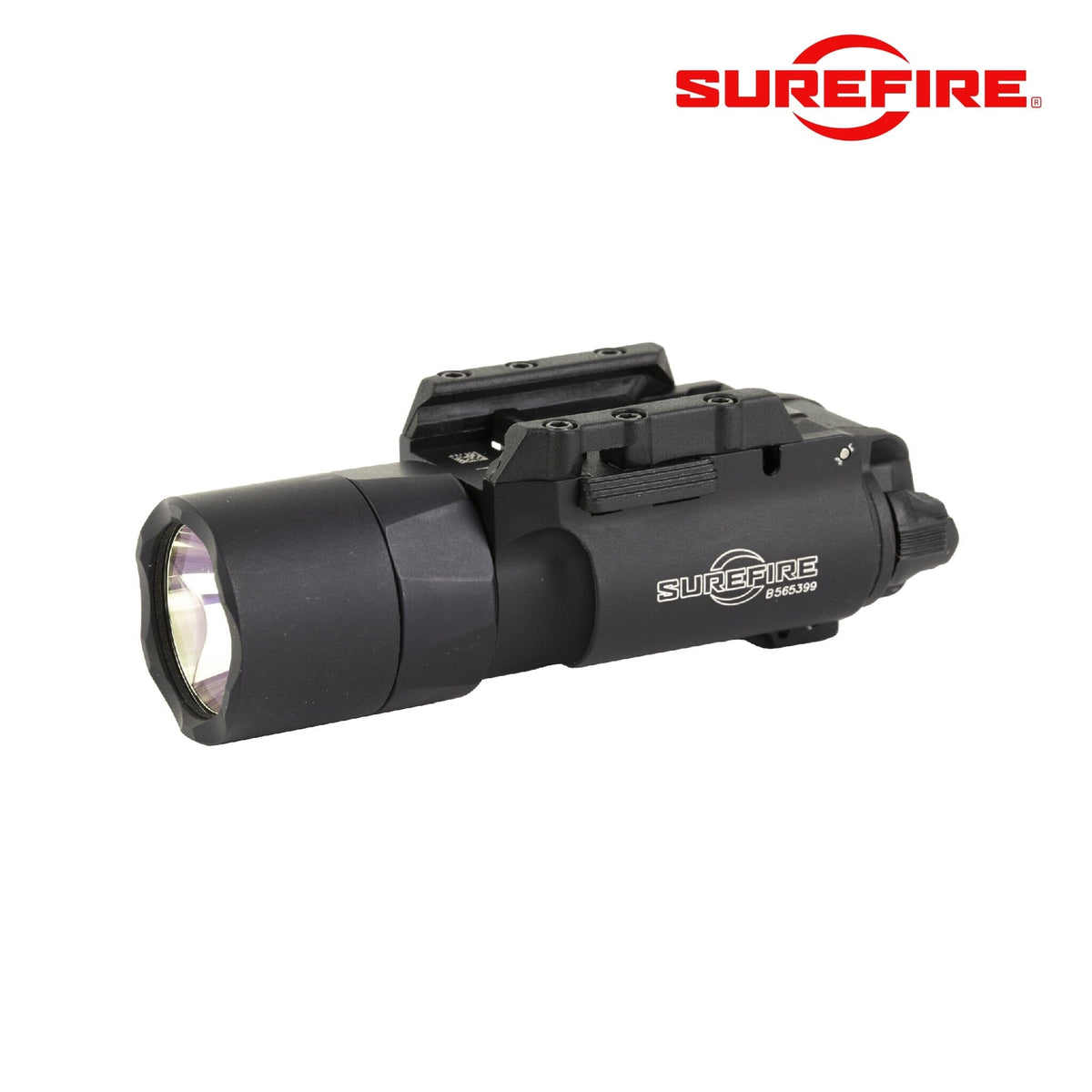 SureFire X300T-A Turbo weapon light in black with high candela turbo throw for pistols