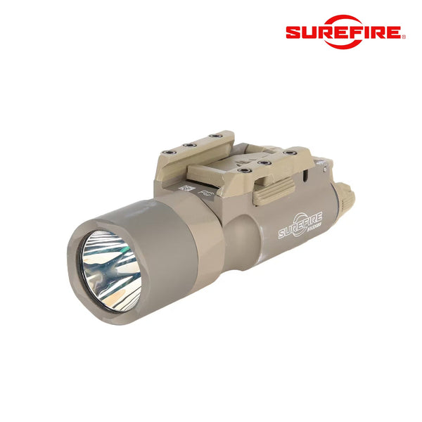 SureFire X300T-B Turbo weapon light in tan with high candela turbo throw for pistols