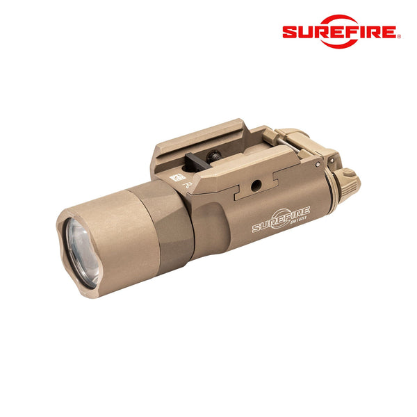 SureFire X300U-B Ultra weapon light in tan producing 1000 lumens for pistol use