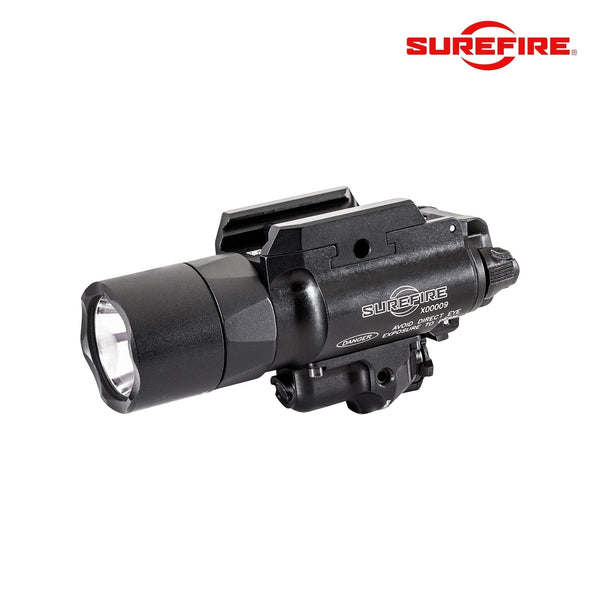 SureFire X400T-A Turbo weapon light with red laser combining high candela turbo throw with an aiming laser