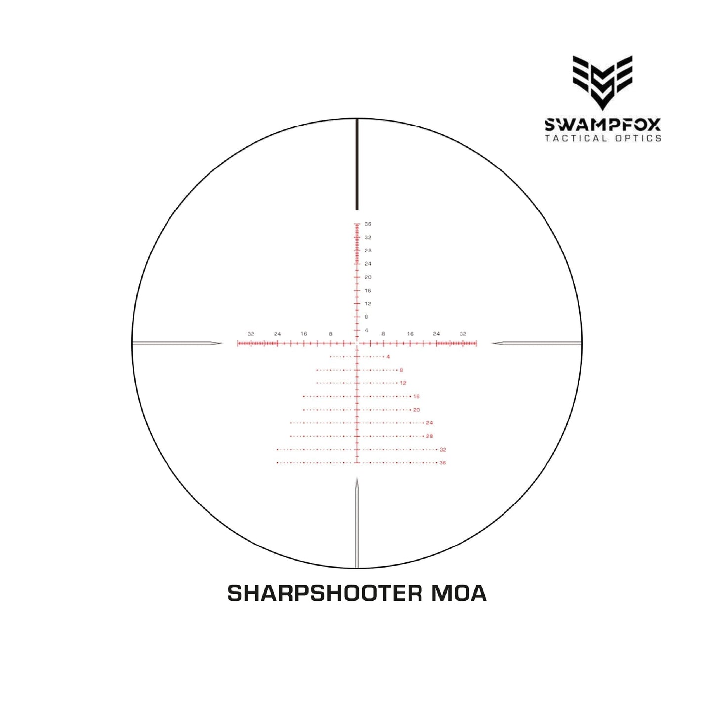 Swampfox Optics Kentucky 2-12x44 Rifle Scope - Sharpshooter MOA - KTK21244-4M Rifle Scope Swampfox Optics 