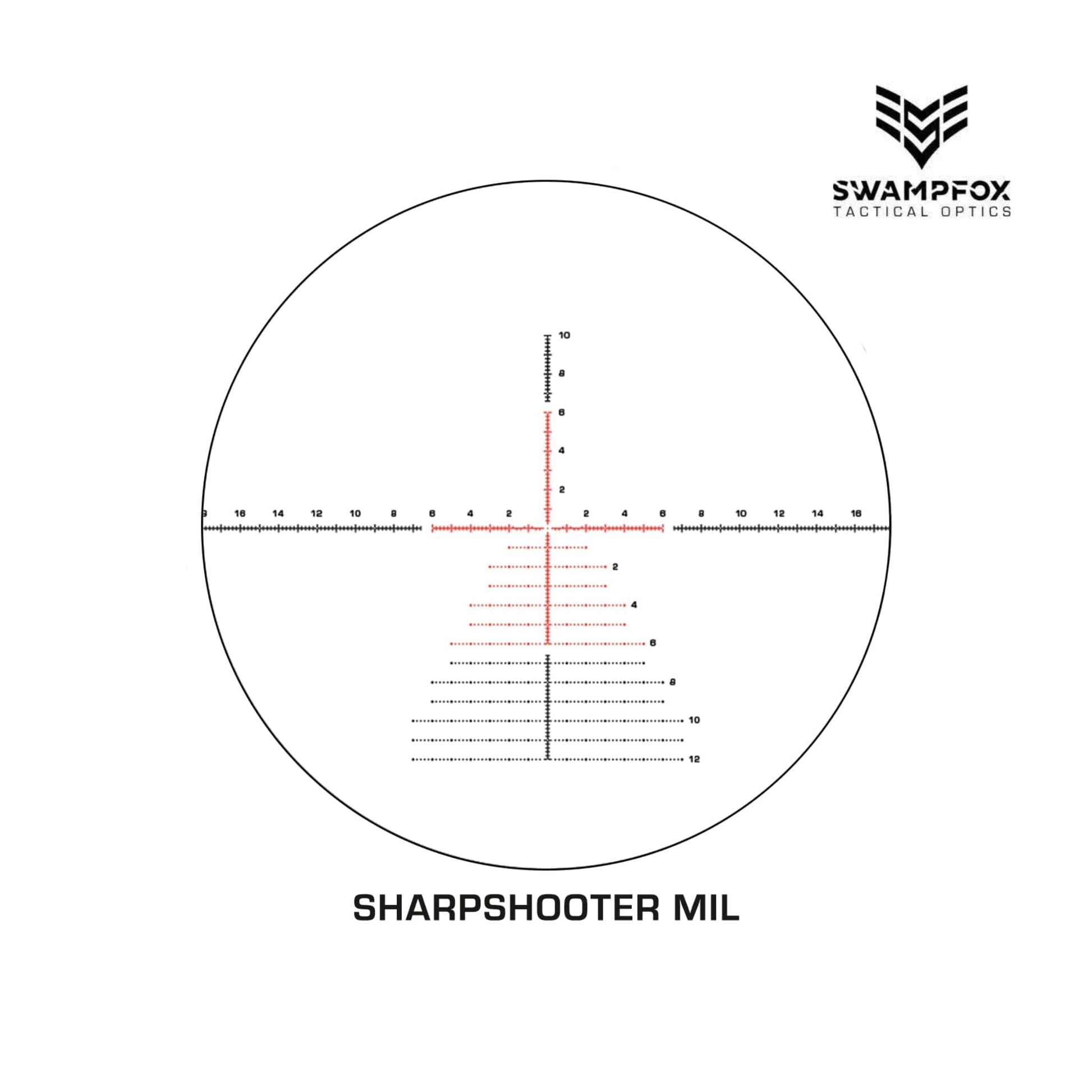 Swampfox Optics Warhawk 5-25x56 Rifle Scope - Sharpshooter MIL - TWK52556-3L Rifle Scope Swampfox Optics 