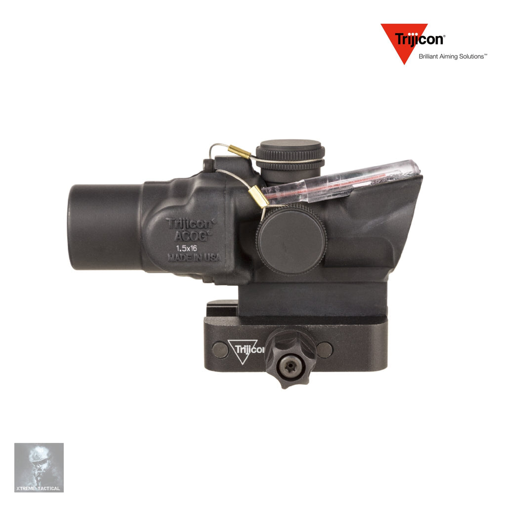 Trijicon 1.5x16S Compact ACOG Rifle Scope Red Ring & 2 MOA Center Dot Reticle - Xtreme Tactical