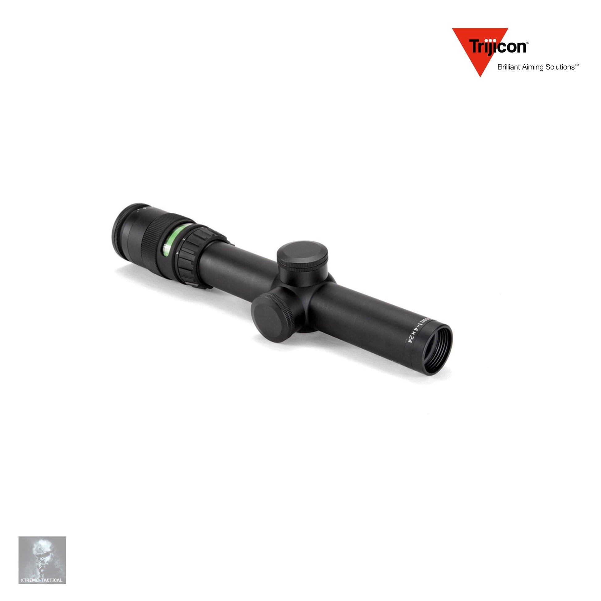 Trijicon AccuPoint 1-4x24 Rifle Scope Green Triangle Post Reticle - Xtreme Tactical