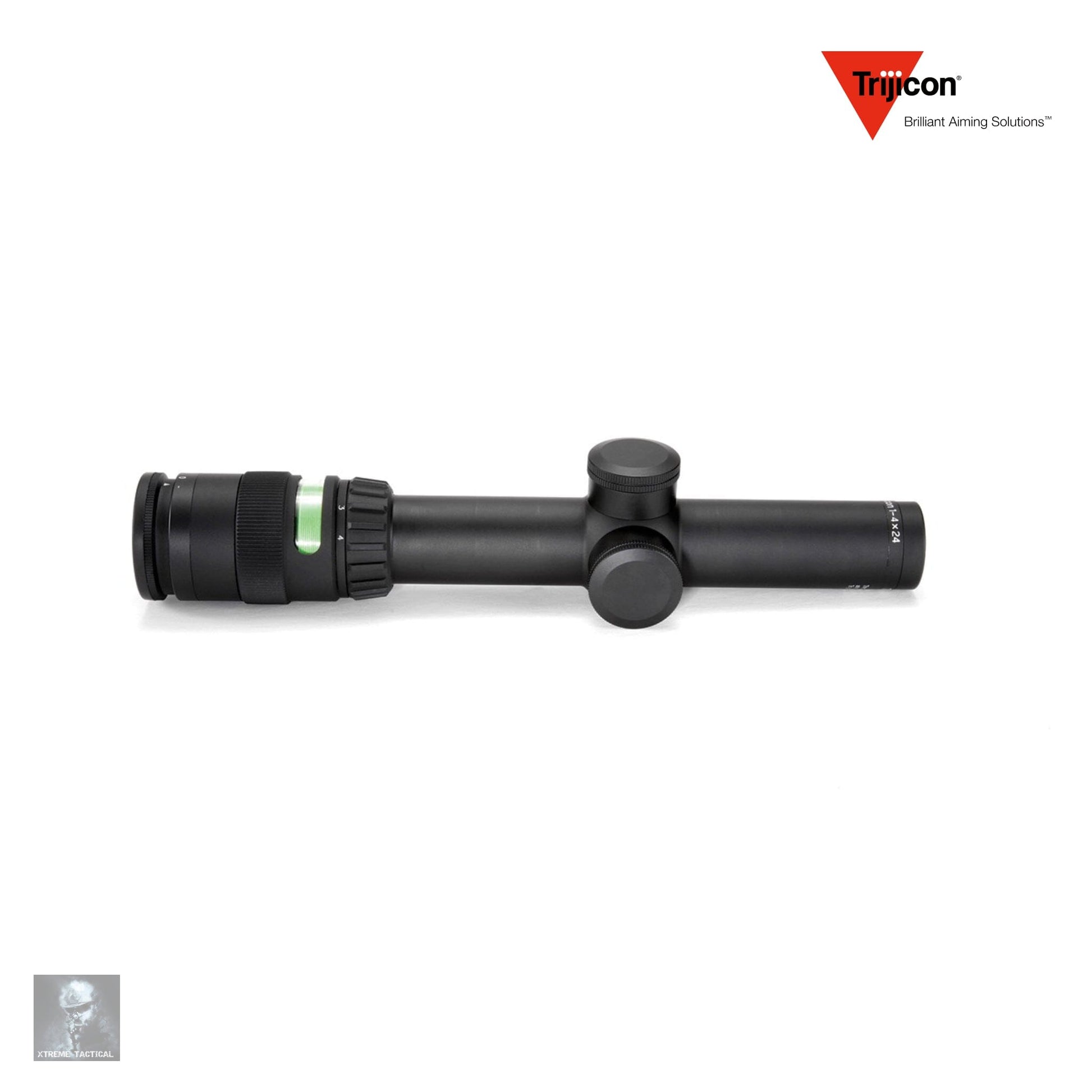 Trijicon AccuPoint 1-4x24 Rifle Scope Green Triangle Post Reticle - Xtreme Tactical