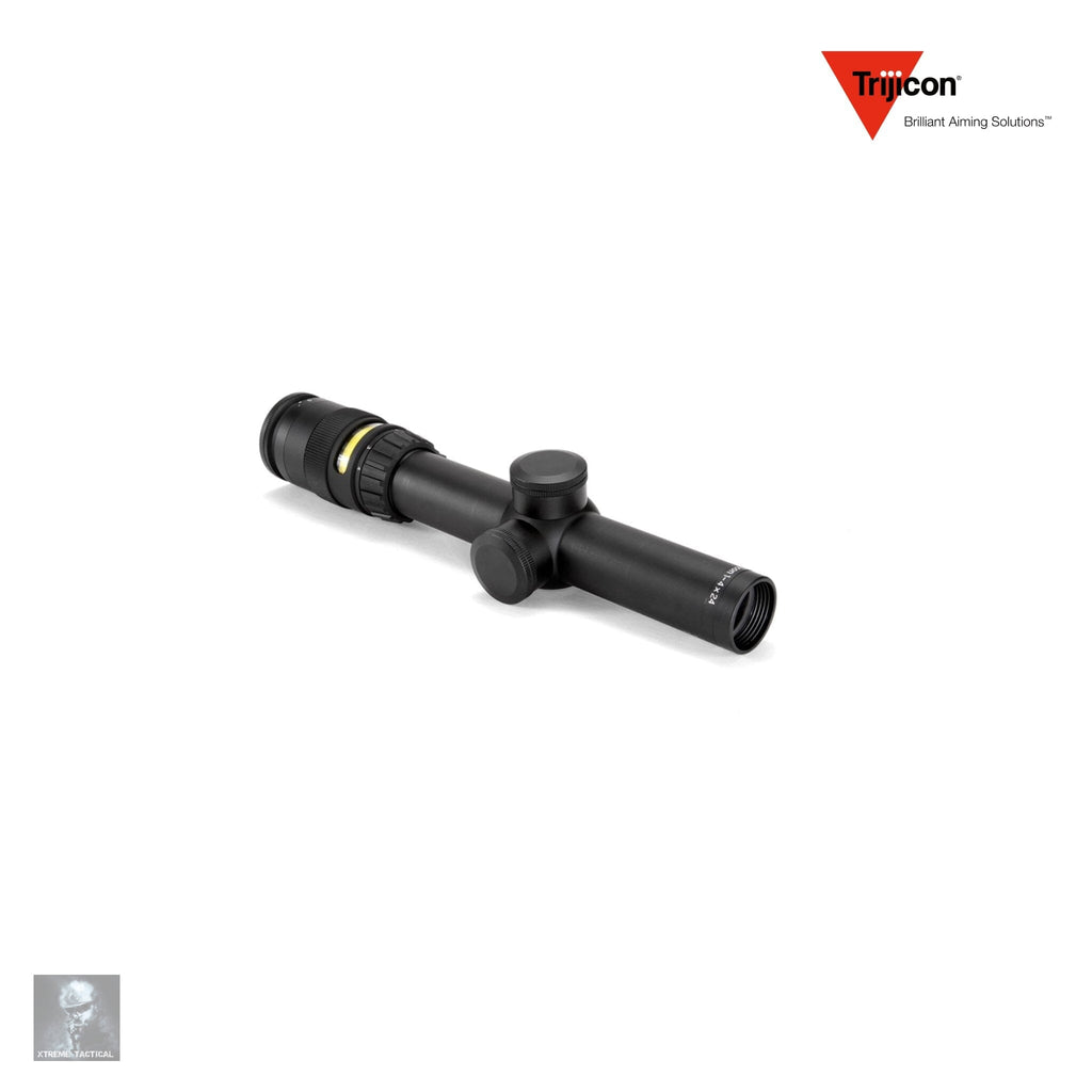 Trijicon AccuPoint 1-4x24 Riflescope Amber Triangle Post Reticle Rifle Scope Trijicon 
