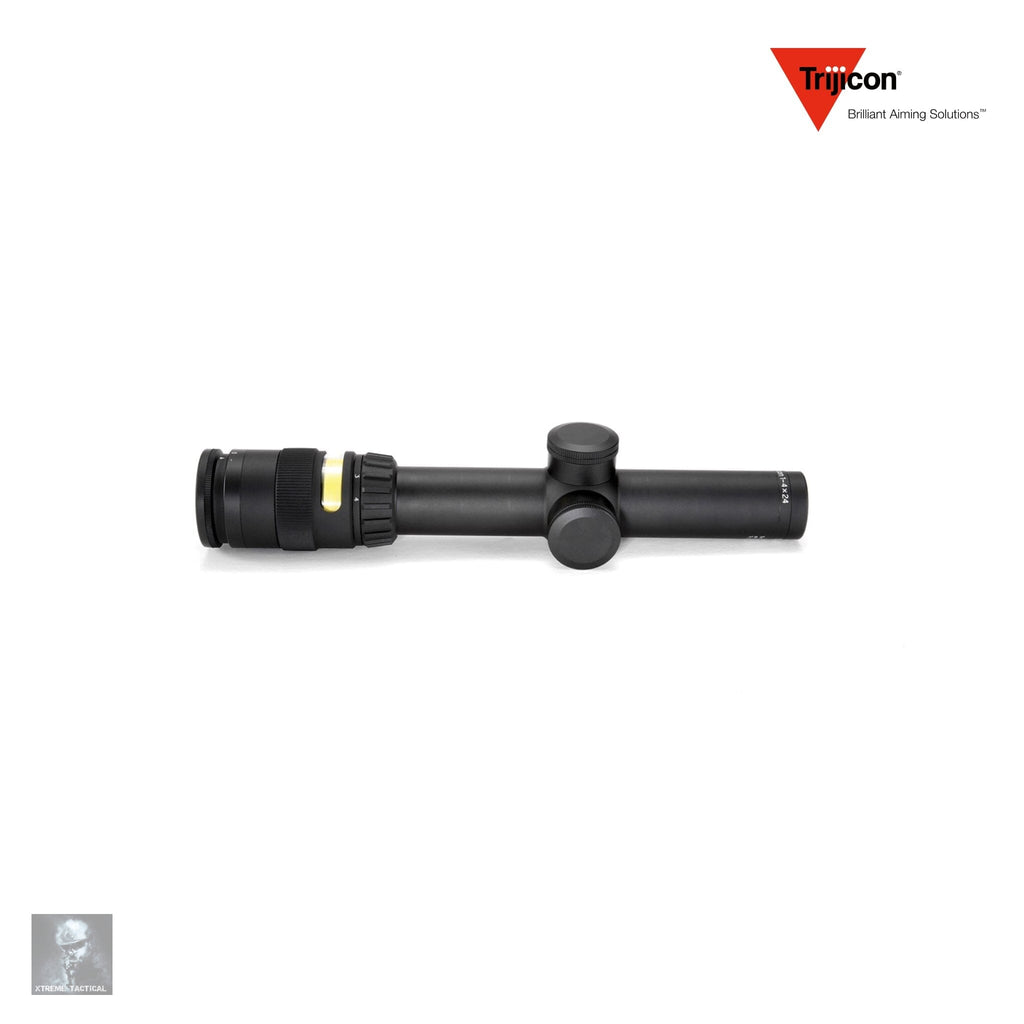 Trijicon AccuPoint 1-4x24 Riflescope Amber Triangle Post Reticle Rifle Scope Trijicon 