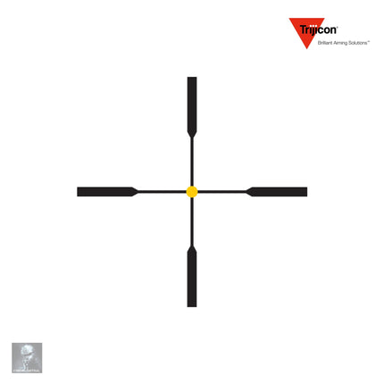 Trijicon AccuPoint 1-4x24 Rifle Scope Duplex Crosshair w/ Amber Dot Reticle Rifle Scope Trijicon 