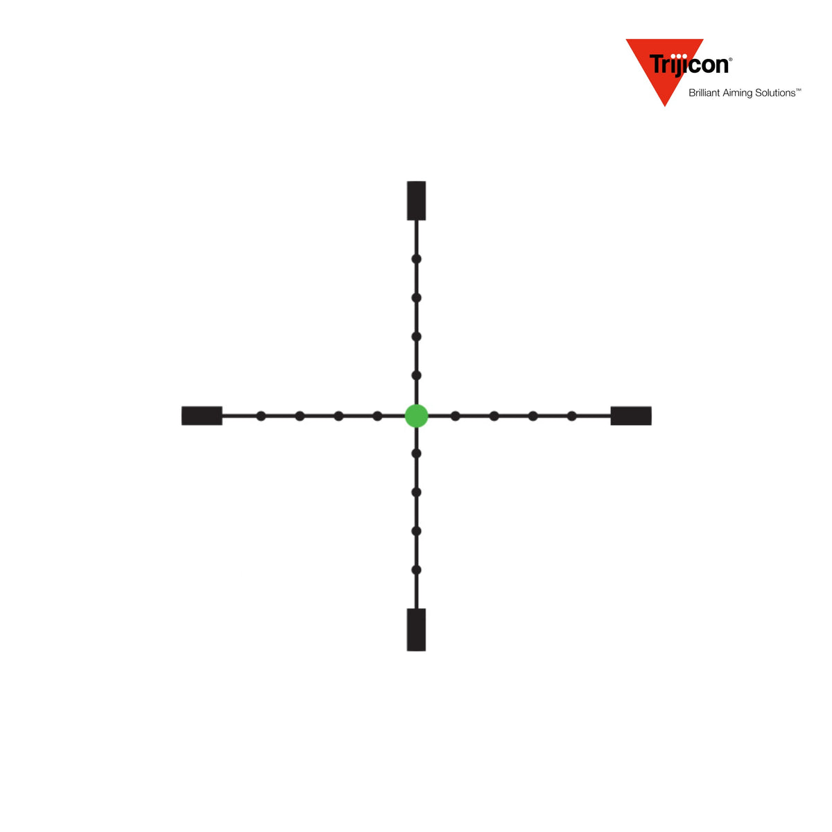 Trijicon AccuPoint 1-6x24 LPVO rifle scope MIL-Dot crosshair reticle with a green dot
