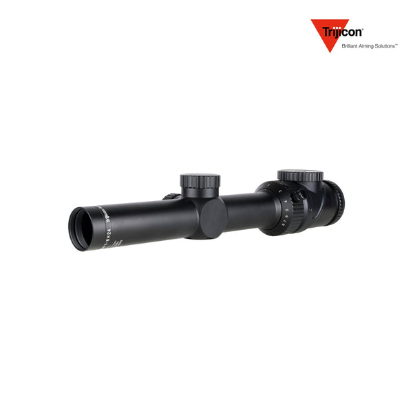 Trijicon AccuPoint 1-8x24 LPVO rifle scope with 1-8x magnification and a 24mm objective lens