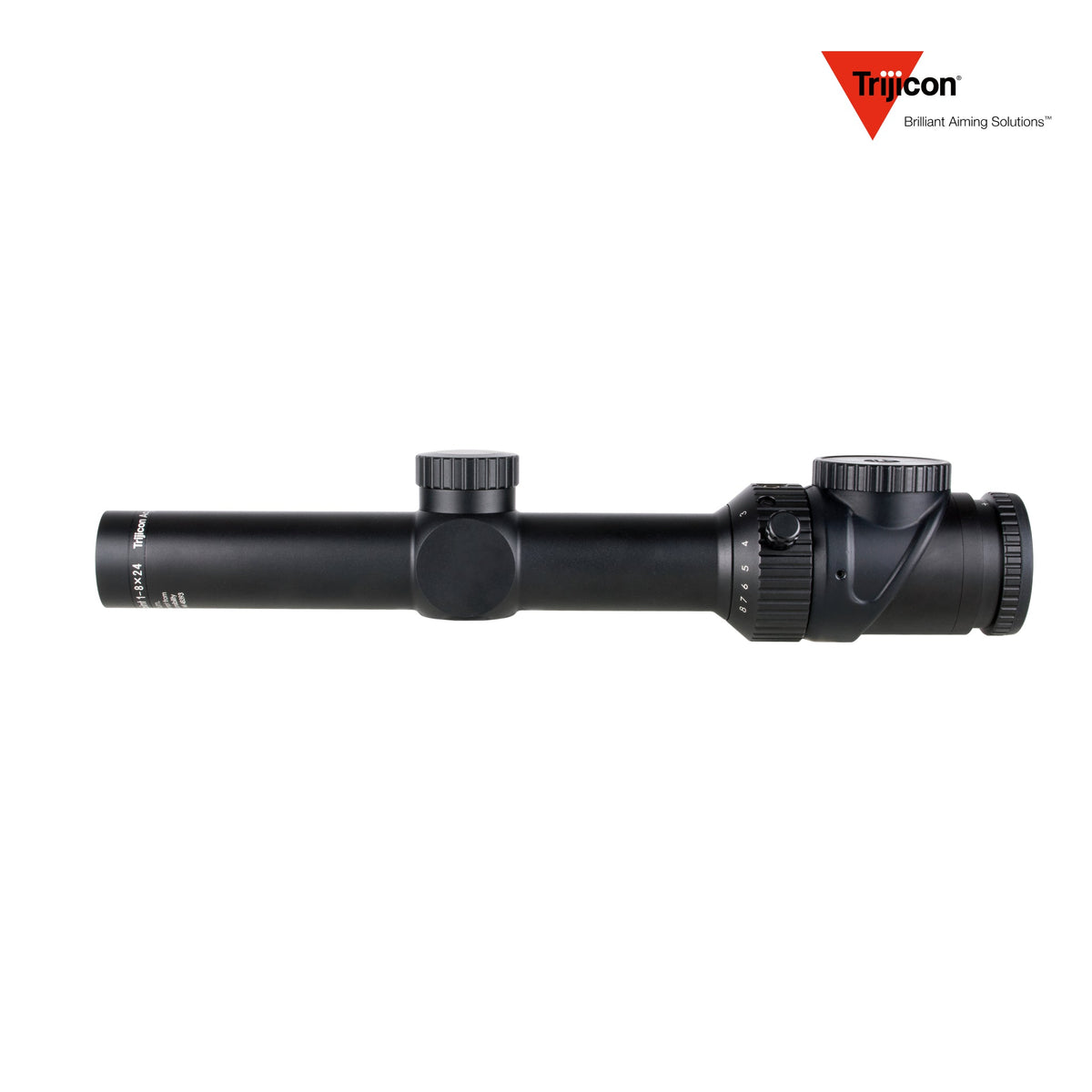 Trijicon AccuPoint 1-8x24 LPVO rifle scope with a Dangerous Game BDC hunter holds reticle
