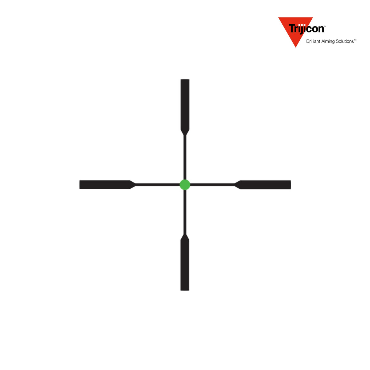 Trijicon AccuPoint 2.5-12.5x42 rifle scope standard duplex crosshair reticle with a green dot