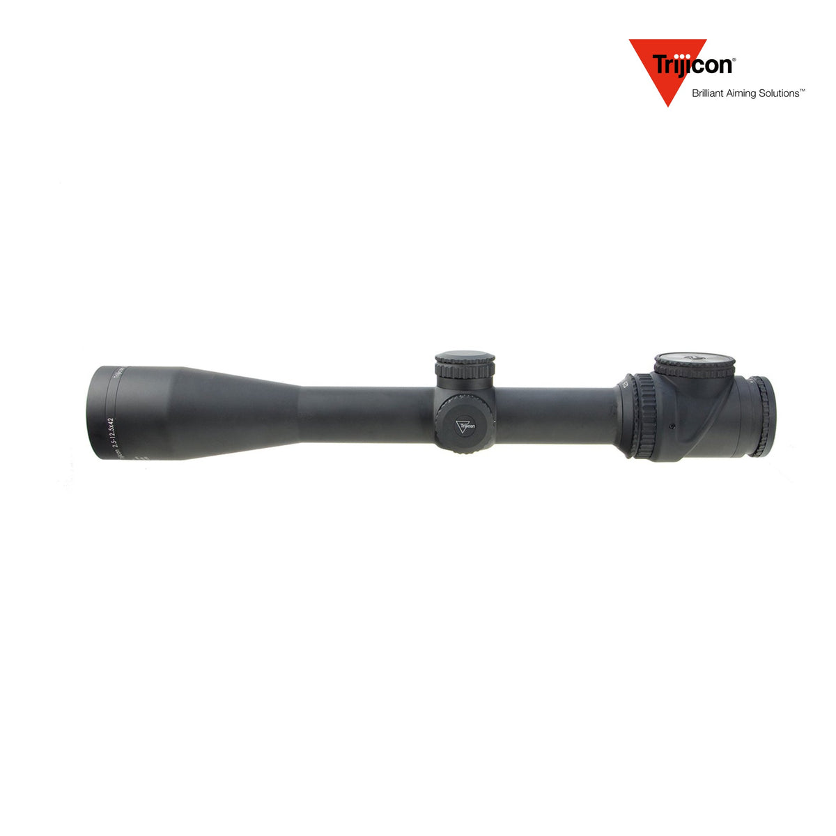 Trijicon AccuPoint 2.5-12.5x42 rifle scope with fibre optic and tritium reticle illumination