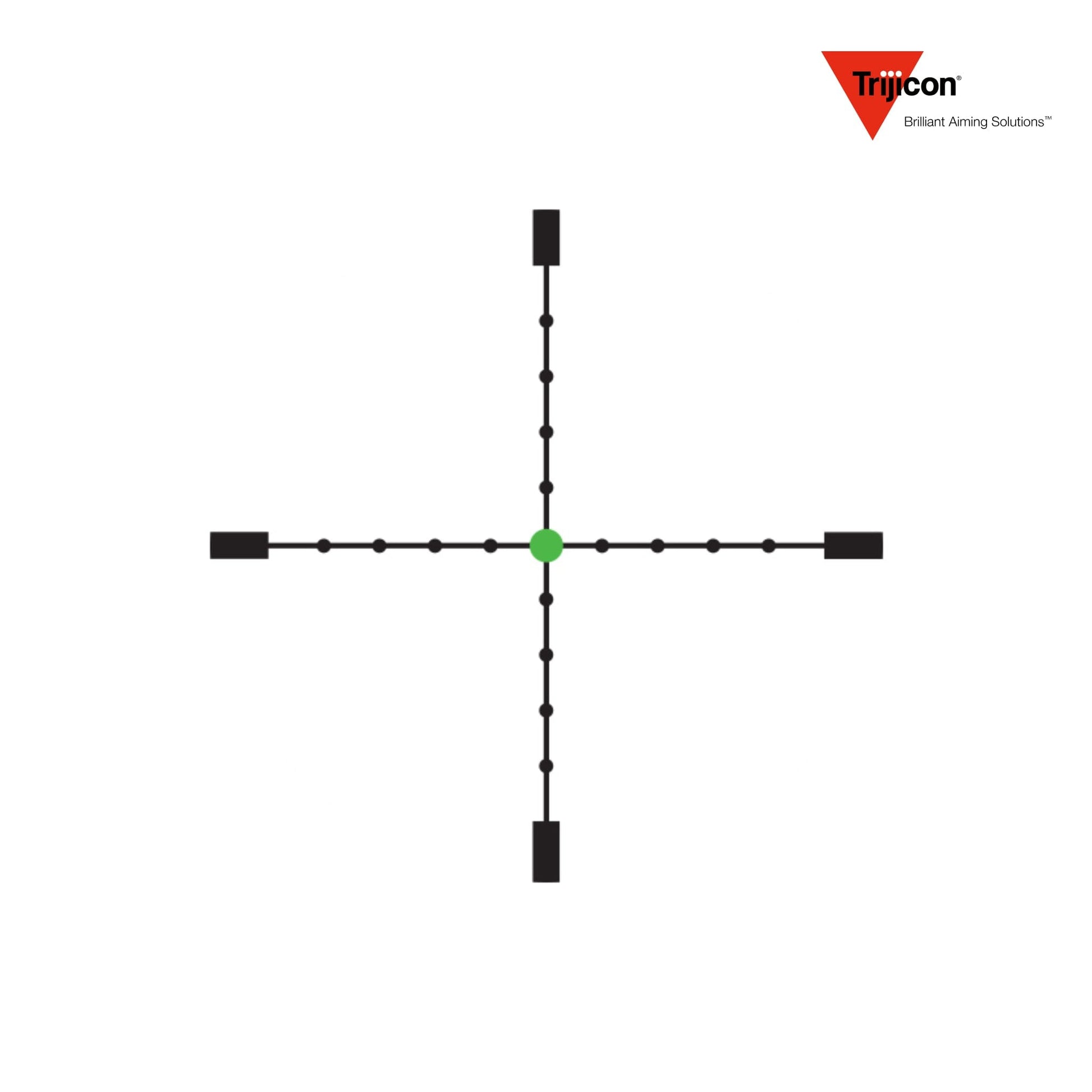 Trijicon AccuPoint 2.5-10x56 Rifle Scope MIL-Dot Crosshair with Green Dot Reticle TR22-2G Rifle Scope Trijicon 