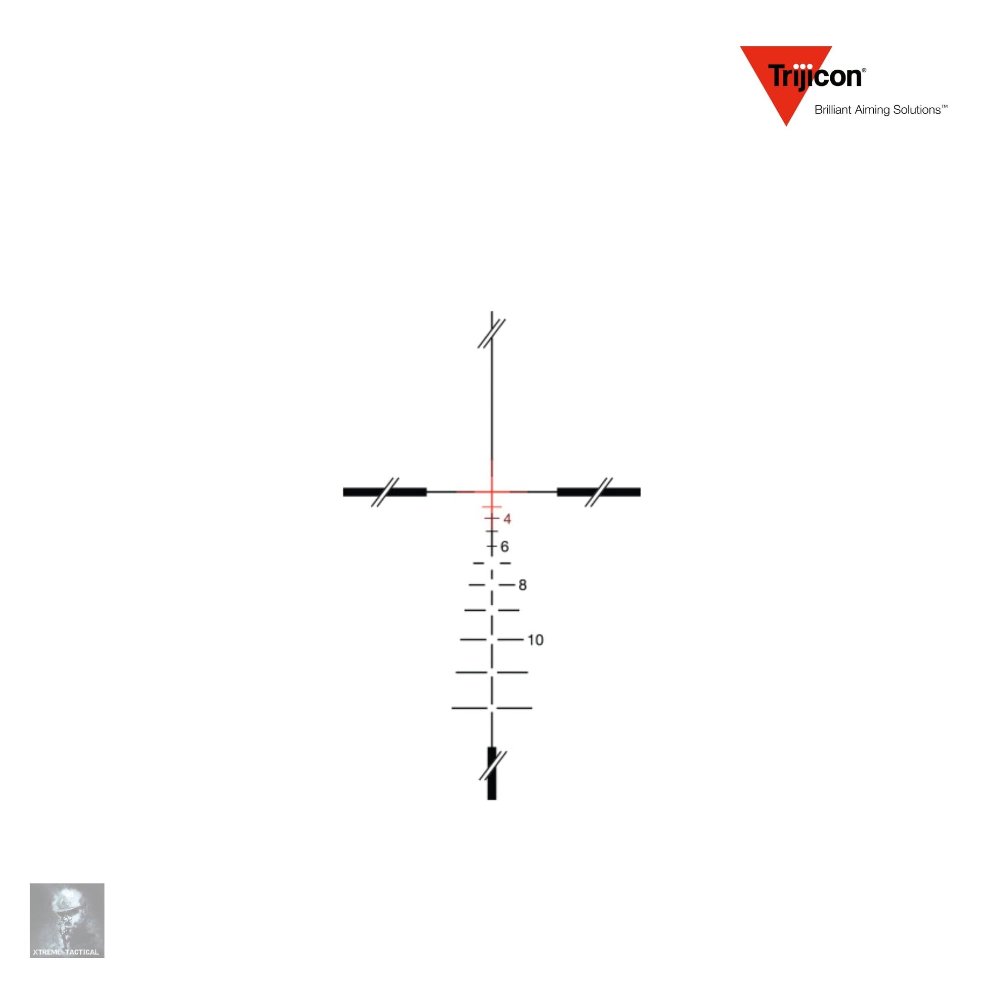 Trijicon ACOG 3.5x35 BAC Rifle Scope .308/7.62 BDC Red Crosshair Reticle - Xtreme Tactical