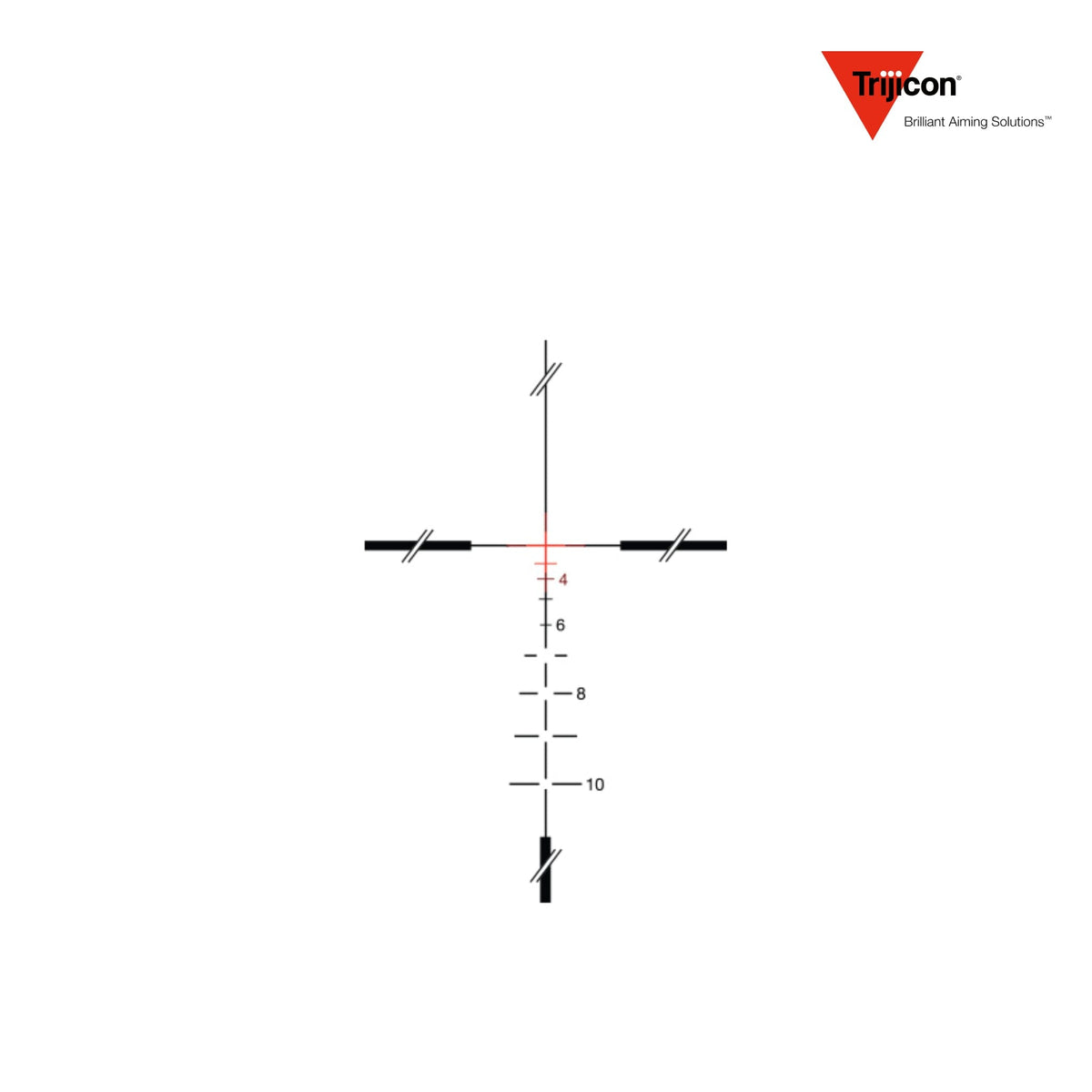 Trijicon ACOG 3.5x35 rifle scope with a red crosshair .223 BAC reticle, needing no batteries for reticle illumination