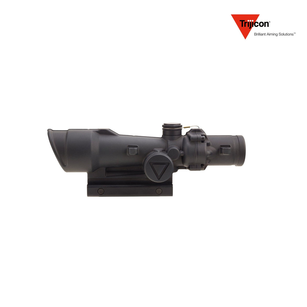 Trijicon ACOG 3.5x35 LED rifle scope with a manual reticle brightness dial