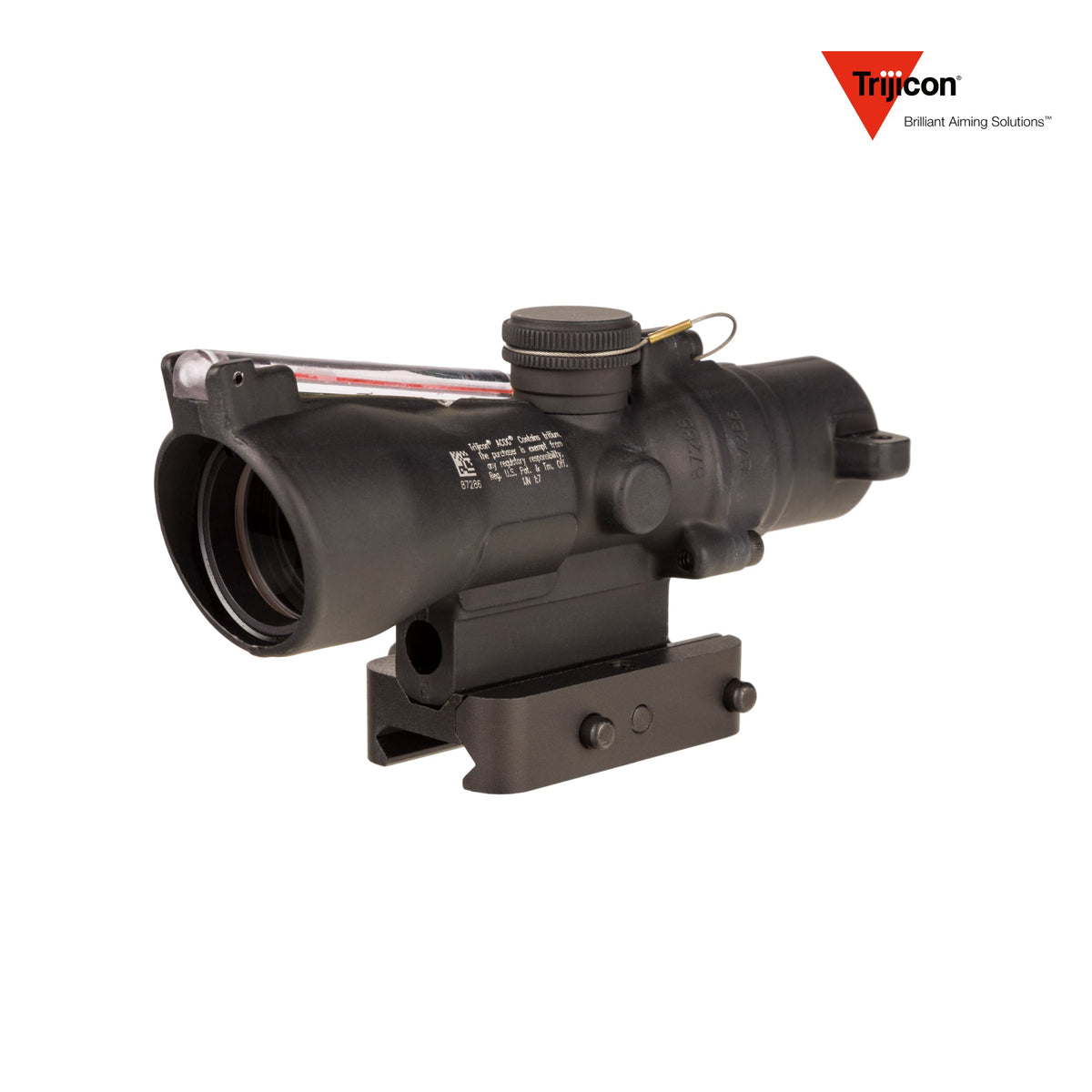Trijicon ACOG 3x24 rifle scope with a horseshoe and dot reticle