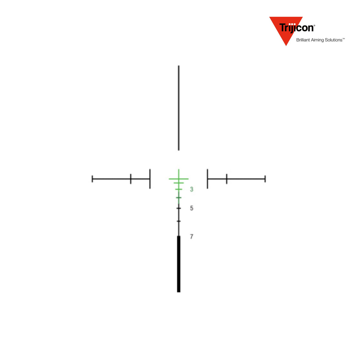 Trijicon ACOG 3x24 rifle scope green crosshair reticle for .223 Remington 55gr