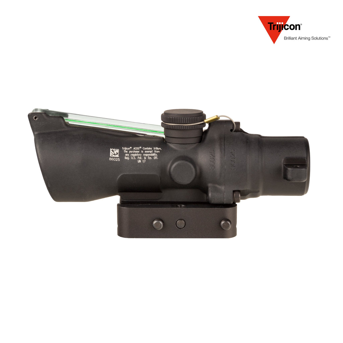 Trijicon ACOG 3x24 rifle scope with a horseshoe and dot reticle