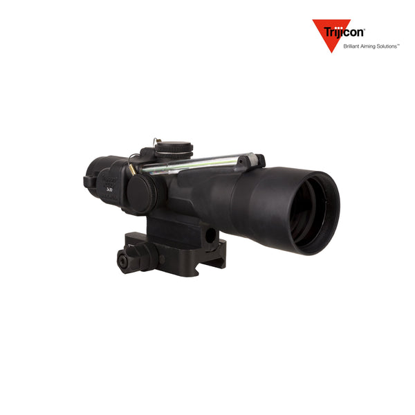 Trijicon ACOG 3x30 rifle scope with 3x magnification and a 30mm objective lens