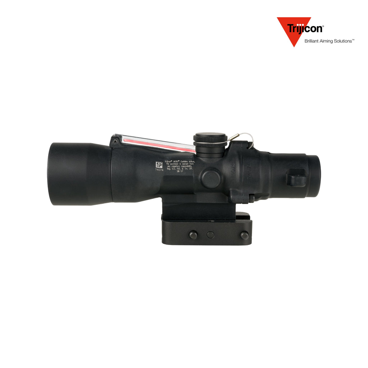 Trijicon ACOG 3x30 rifle scope with a dual-illuminated fibre optic and tritium reticle