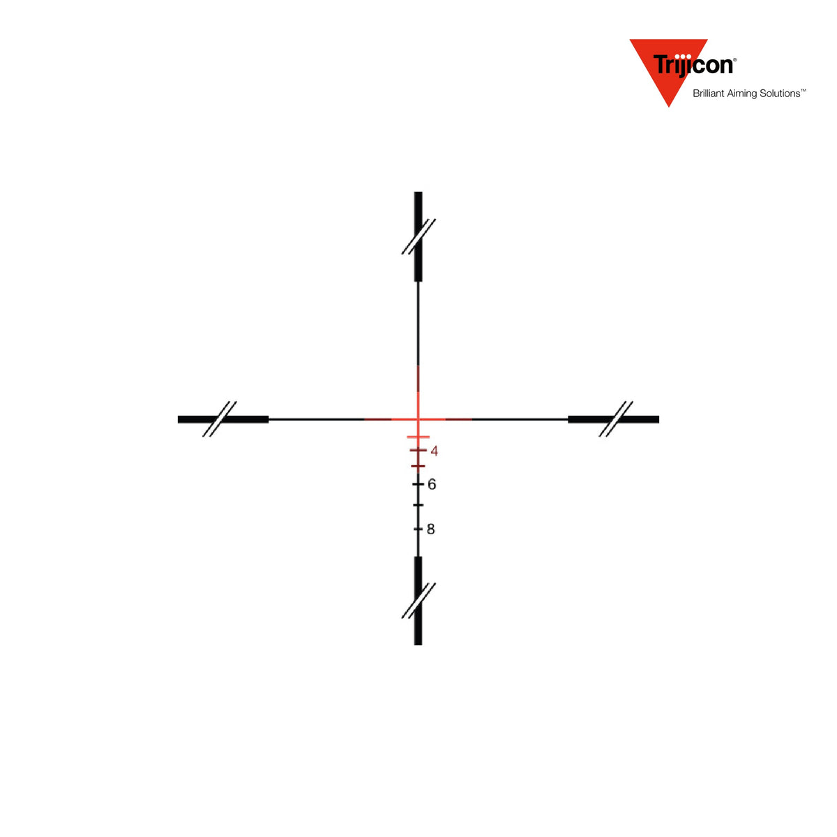 Trijicon ACOG 3x30 rifle scope red crosshair reticle for .308 Winchester 168gr