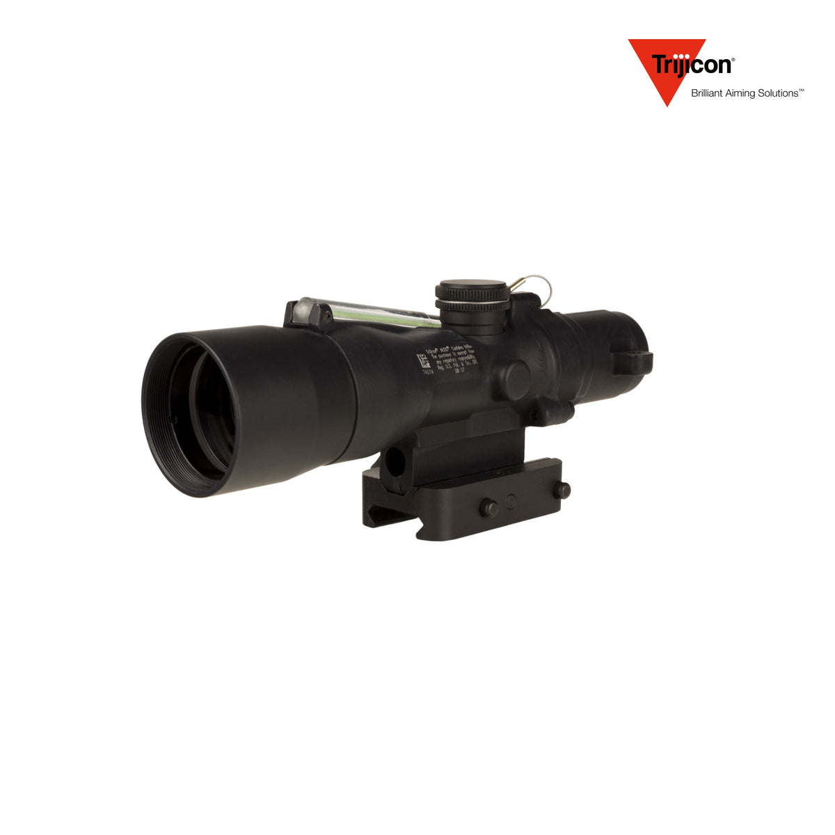 Trijicon ACOG 3x30 rifle scope with a horseshoe and dot reticle