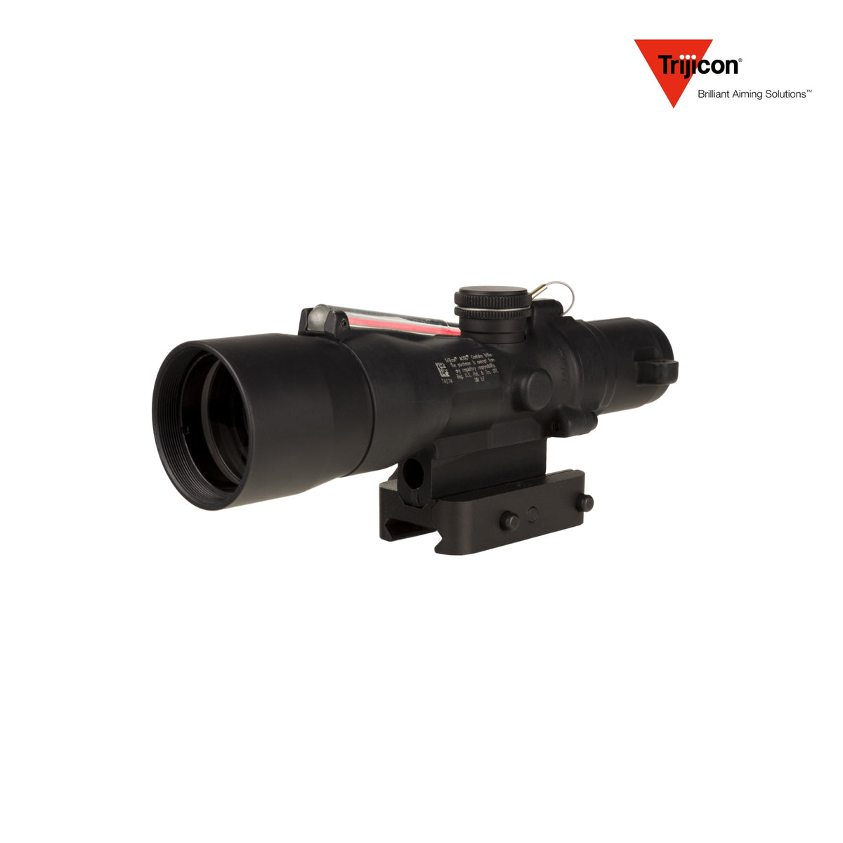 Trijicon ACOG 3x30 rifle scope with a horseshoe and dot reticle