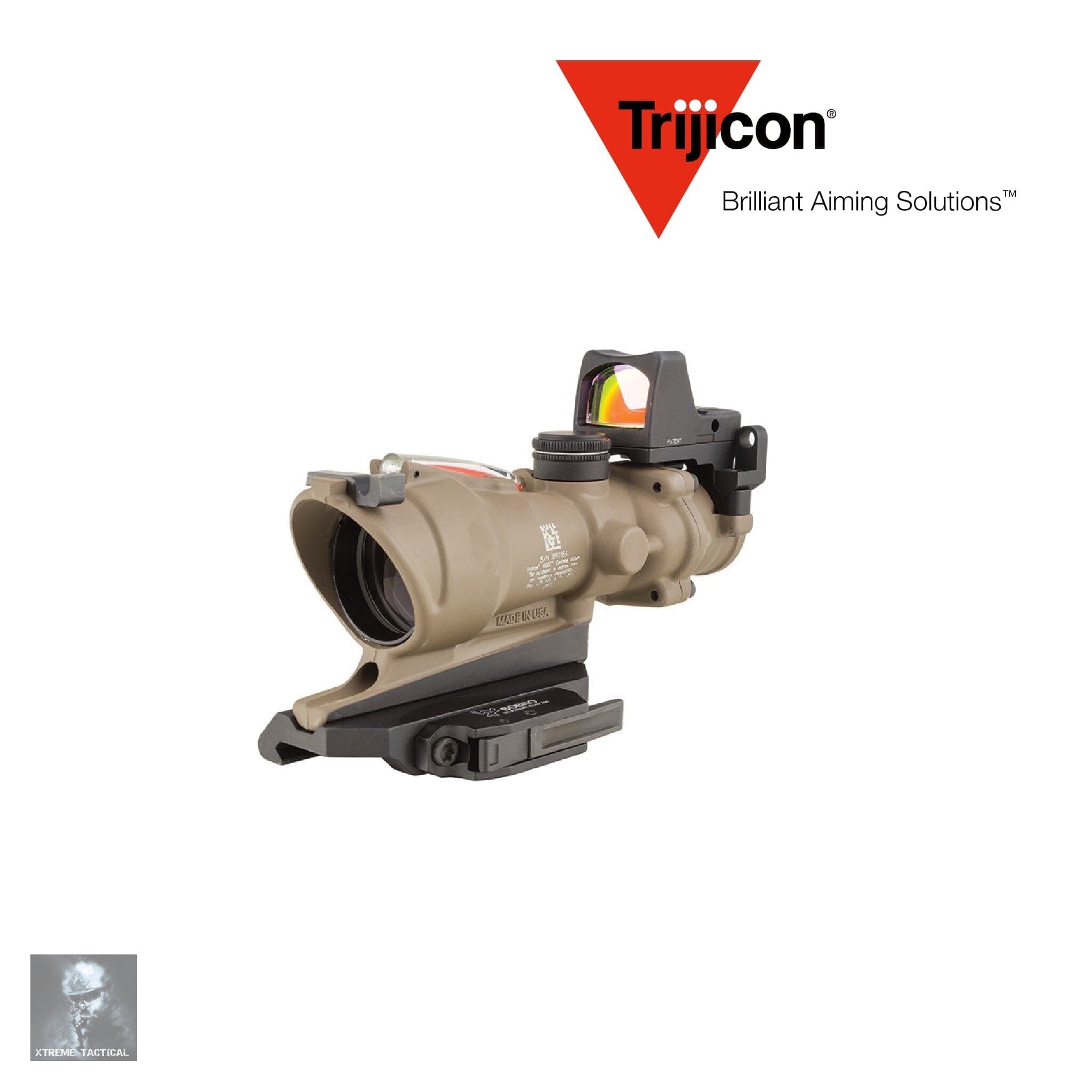 Trijicon ACOG 4×32 BAC ECOS Riflescope .223/5.56 BDC Red Crosshair Reticle Rifle Scope Trijicon 