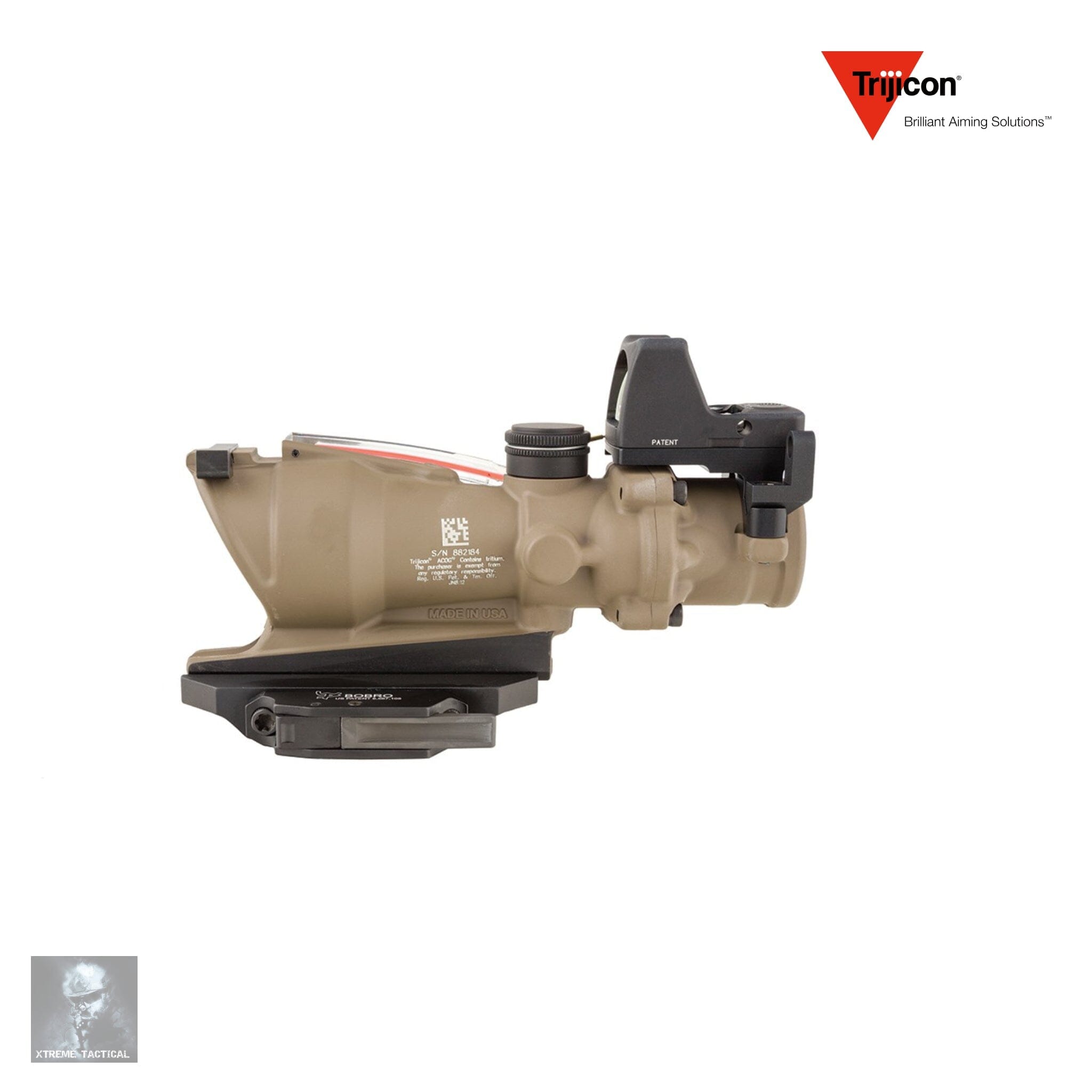 Trijicon ACOG 4×32 BAC ECOS Riflescope .223/5.56 BDC Red Crosshair Reticle Rifle Scope Trijicon 