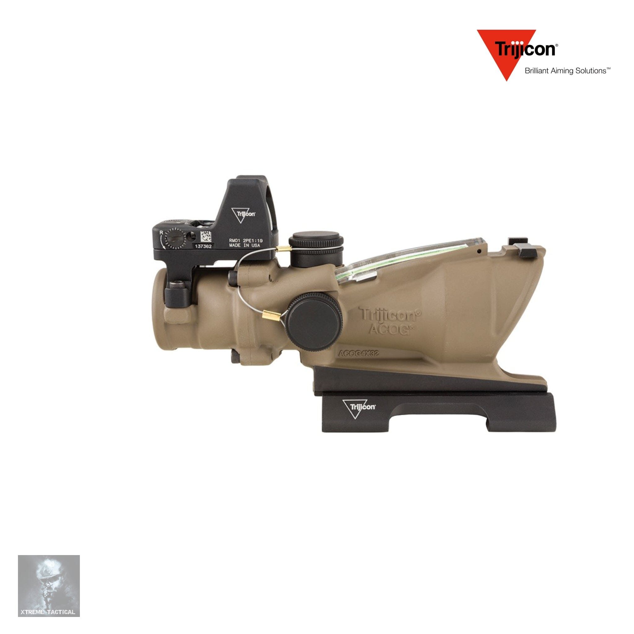 Trijicon ACOG 4×32 BAC ECOS Riflescope 5.56 BDC Green Crosshair Reticle Rifle Scope Trijicon 
