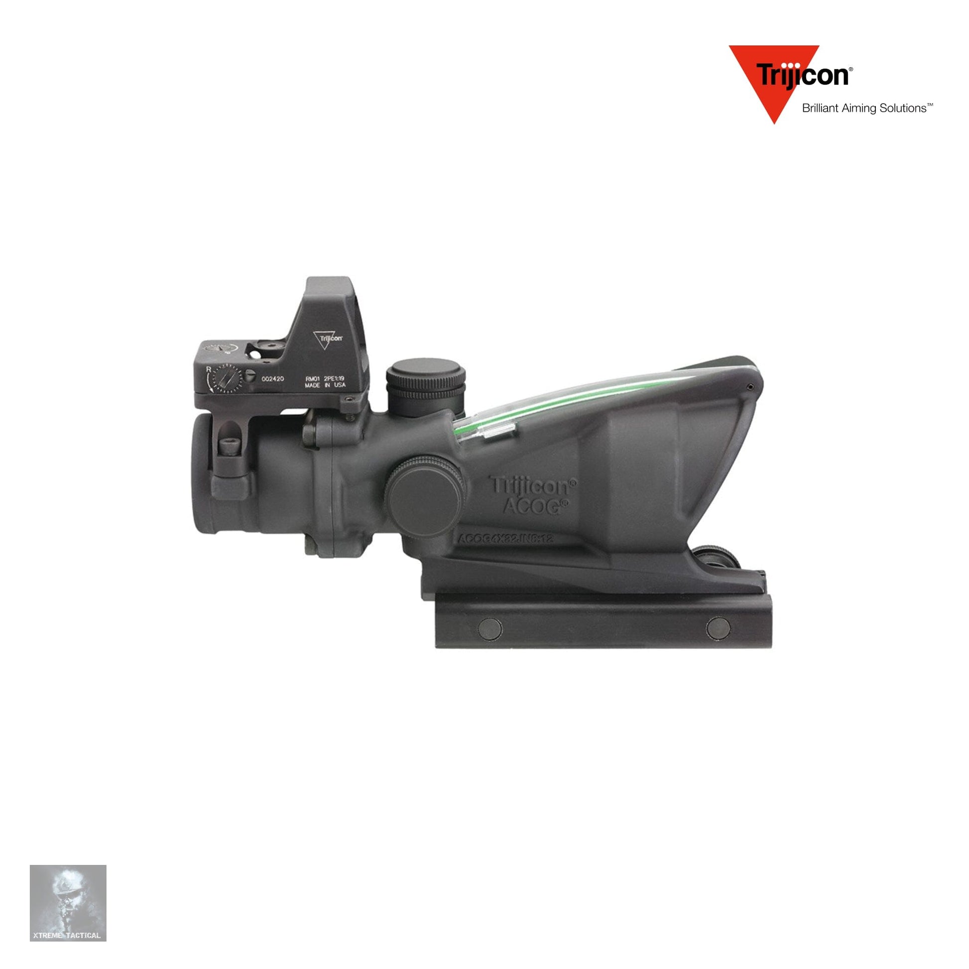 Trijicon ACOG 4x32 Rifle Scope .223 BDC Green Chevron with RMR Type 2 - TA31-D-100548 ACOG Rifle Scope Trijicon 