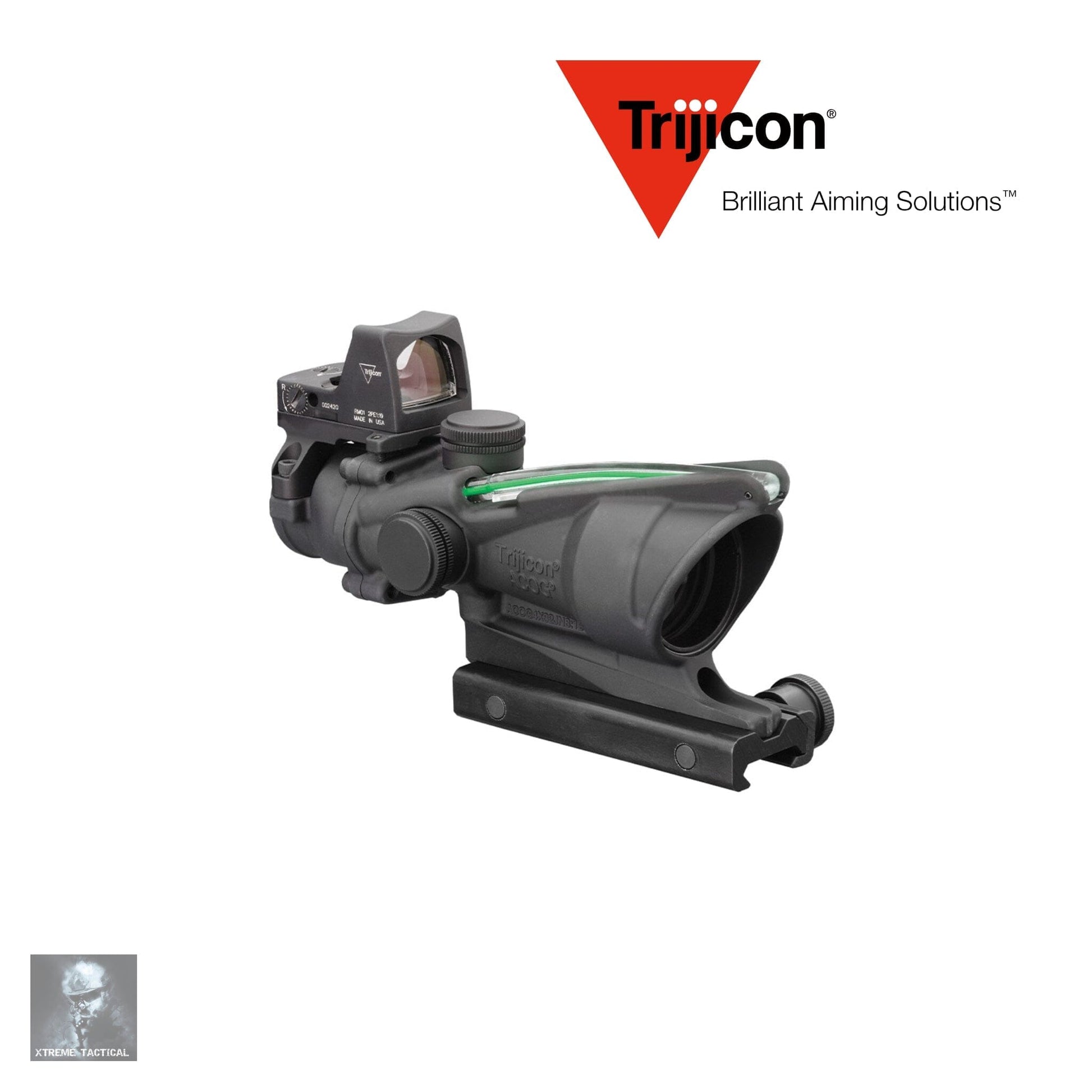 Trijicon ACOG 4x32 Rifle Scope .223 BDC Green Chevron with RMR Type 2 - TA31-D-100548 ACOG Rifle Scope Trijicon 