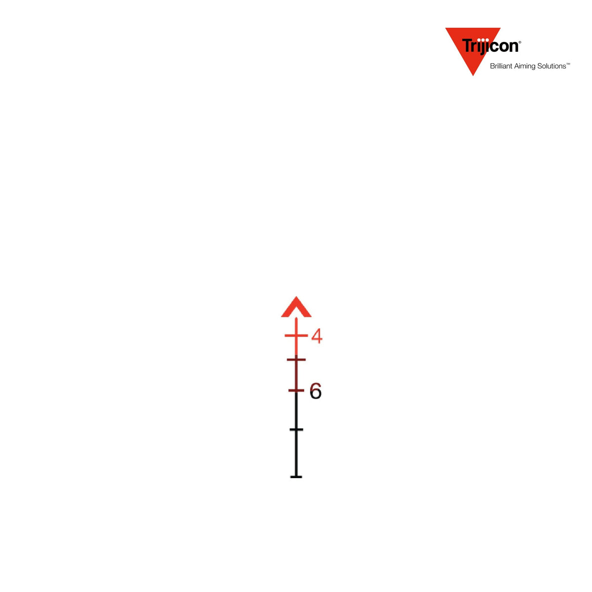 Trijicon ACOG 4x32 rifle scope with a red chevron .223 BAC reticle, for flat-top rifles with a Picatinny rail