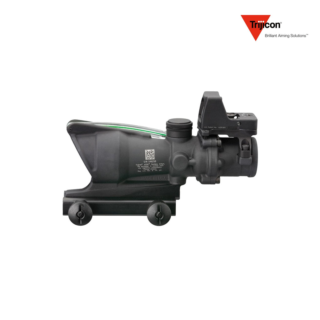 Trijicon ACOG 4x32 Rifle Scope Chevron .223 BAC Reticle with RMR Red Dot Sight ACOG Rifle Scope Trijicon 