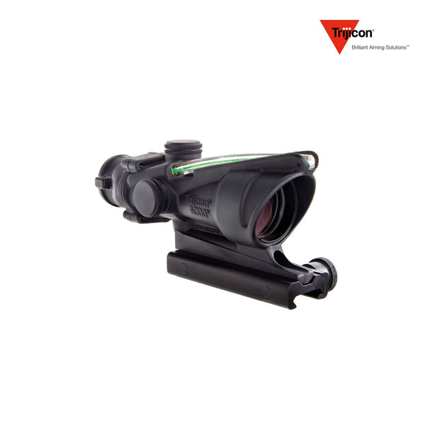 Trijicon ACOG 4x32 rifle scope with a green horseshoe-and-dot .223 BAC reticle
