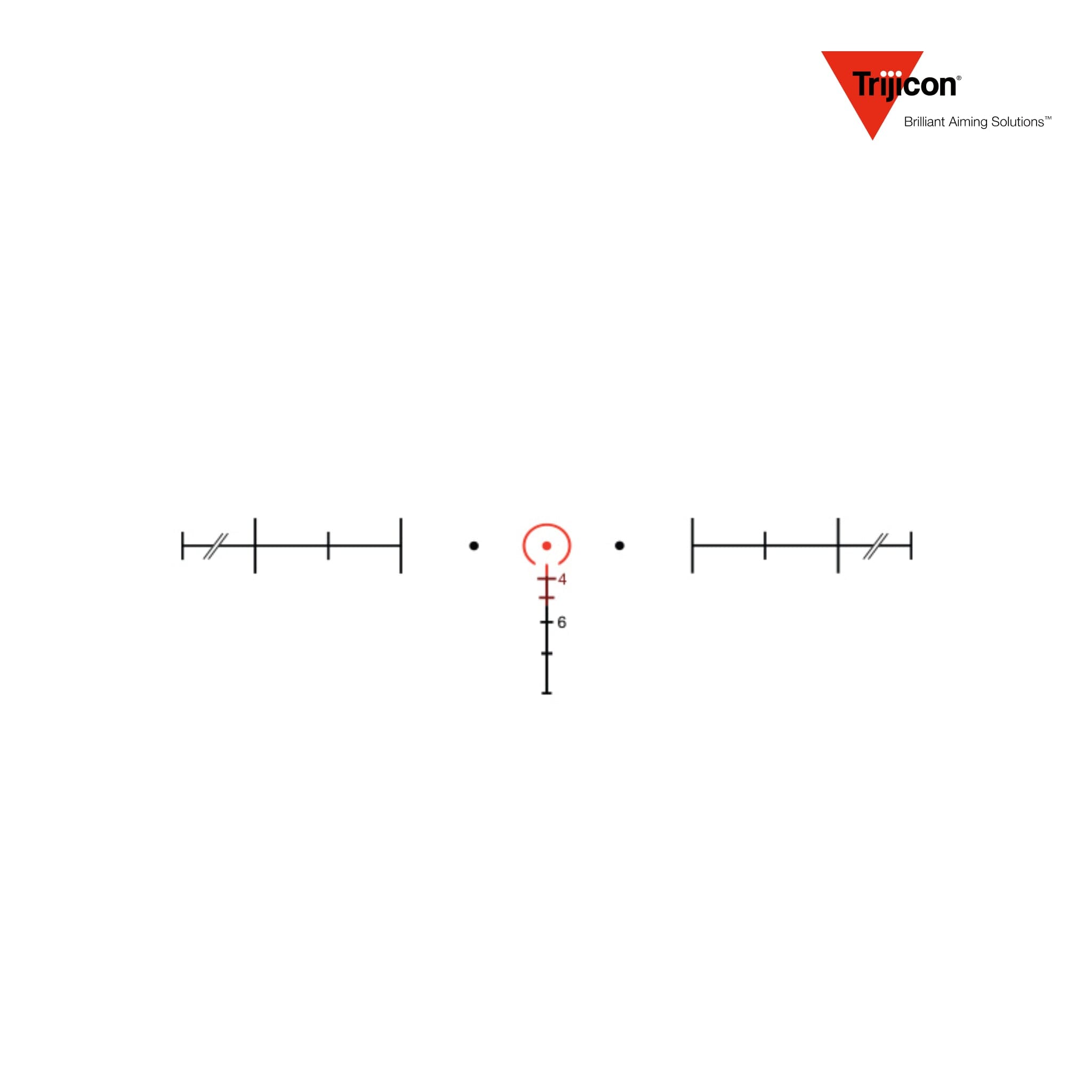 Trijicon ACOG 4x32 Rifle Scope Horseshoe/Dot .223 BAC Reticle ACOG Rifle Scope Trijicon Red 