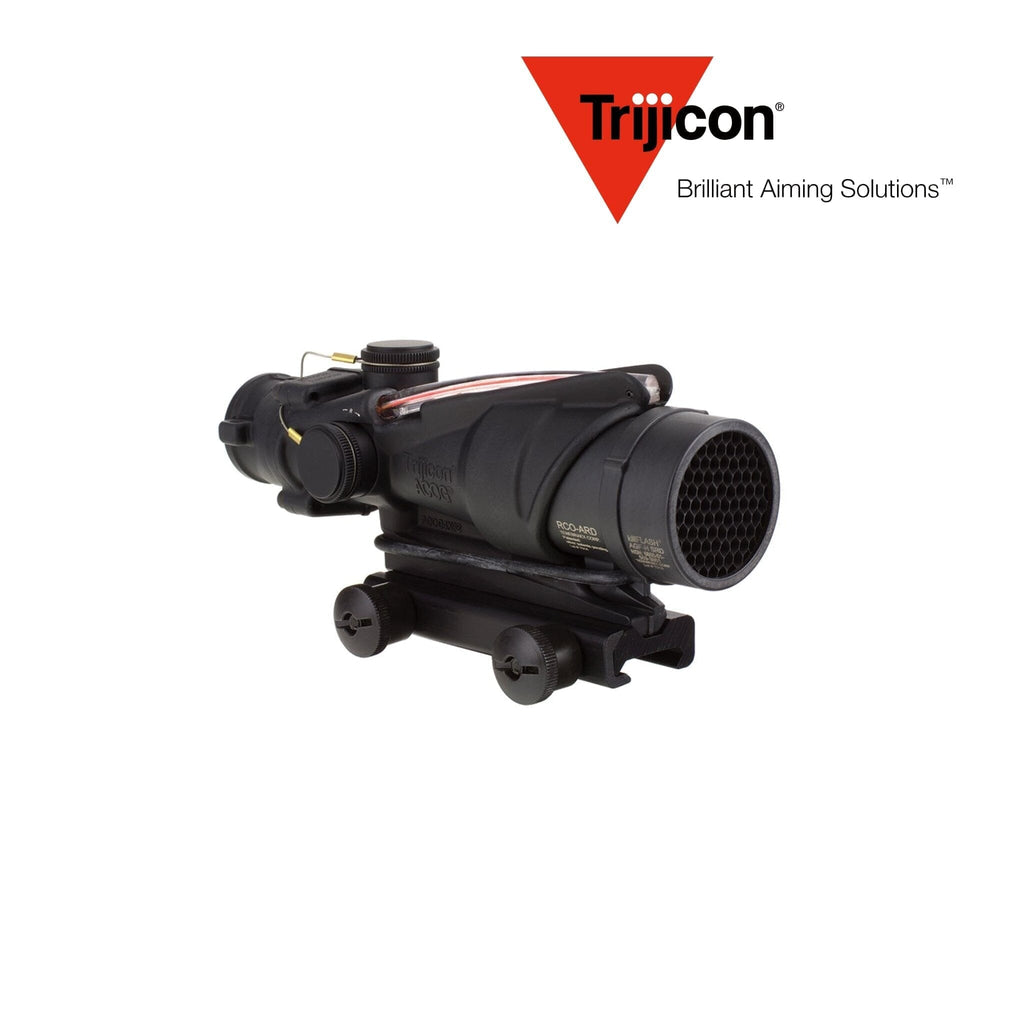 Trijicon ACOG 4x32 Rifle Combat Optical Gunsight – USMC M4 RCO Red Chevron Reticle – Black – TA31RCO-M4CP ACOG Rifle Scope Trijicon